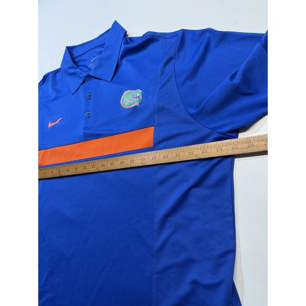Nike Dri Fit Florida‎ Gators Shirt Mens Extra Large Blue Short Sleeve Golf Polo